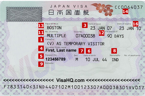 Visa de Japón